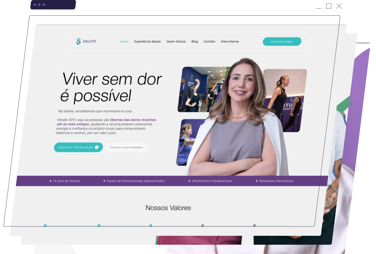 Sites Institucionais e Comerciais